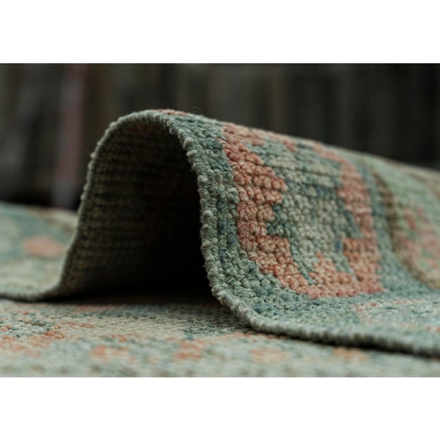Textile Turkish Oushak Rug 2'11" x 12'7" #20036 For Sale - Image 7 of 8