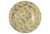 Robinson Ransbottom Pottery 11 inch yellow clay farmhouse bowl with a blue sponge speckle spatter glaze, circa 1950....