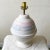 Postmodern Postmodern White Blue and Pink Sculpted Pottery Table Lamp For Sale - Image 3 of 5