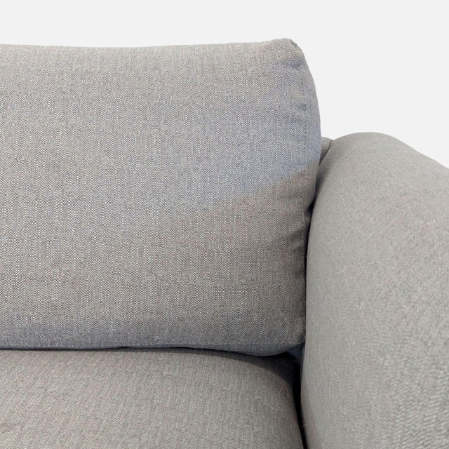 Modern Room & Board Modern Gray Fabric Sectional Sofa With Chaise For Sale - Image 3 of 5