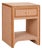 Kora Terracotta Cotton Jute Striped Nightstand For Sale