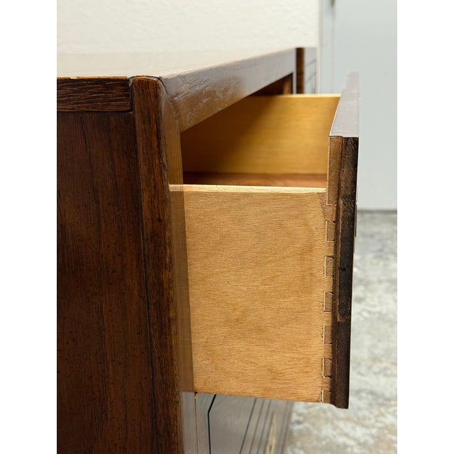 Dixie Furniture Act II Collection Campaign Nightstands, Mid 20th Century For Sale - Image 10 of 12