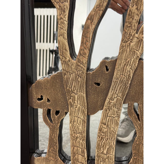 Brown Artdreams Home Trees Decorative Wall Mirrors, Pair For Sale - Image 8 of 12