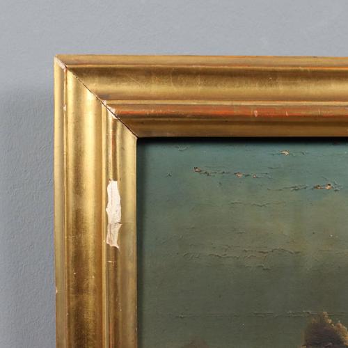 Black Night Landscape, Oil on Hardboard, Framed For Sale - Image 8 of 11