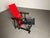 Red and Blue Chair by Gerrit Rietveld for Gerard Van De Groenekan, 1970 For Sale - Image 12 of 13