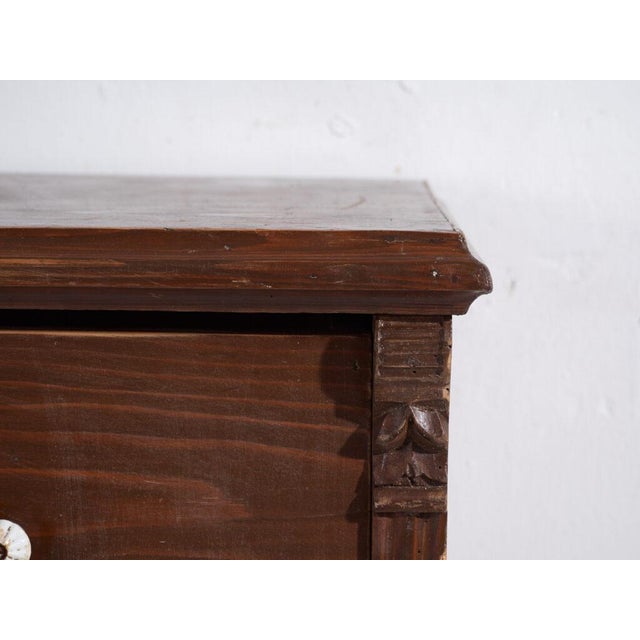 Wood Antique Pine Chest of Drawers For Sale - Image 7 of 11