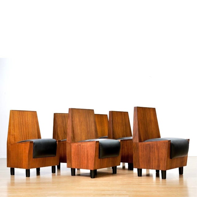 1960s Set of Six 1960s Post Modern Dining Chairs For Sale - Image 5 of 15
