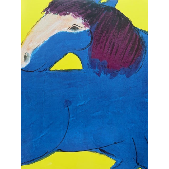 Walasse Ting, Blue Horse, Print For Sale - Image 6 of 9