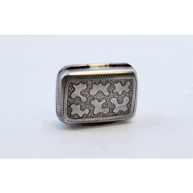Silver and Gold Vinaigrette Box For Sale - Image 6 of 9