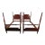 Colonial Furniture Solid Cherry Pair of Twin Size Poster Beds For Sale