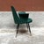 Dims.: 23.6"W x 23.6"D x 31.5"H Seat Height: 17" Italian steel, brass faux leather armchair, circa: 1950's. Armchair with...