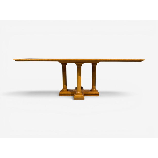 David Linley, Inlaid Dining Table, Burlwood Oak, United Kingdom, 2000s For Sale In New York - Image 6 of 13