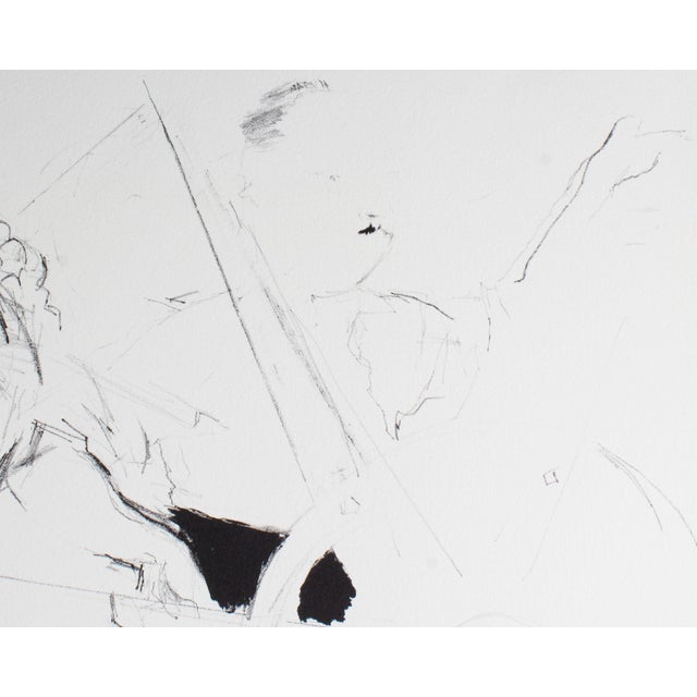 1960s 1967 “Vernissage” Lithograph by Jack Levine For Sale - Image 5 of 7