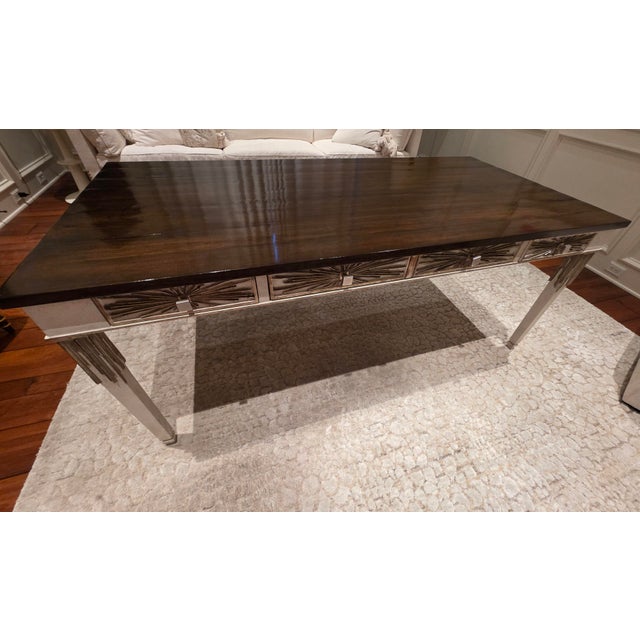 2020s Ebanista La Stella Desk Walnut Top For Sale - Image 5 of 6