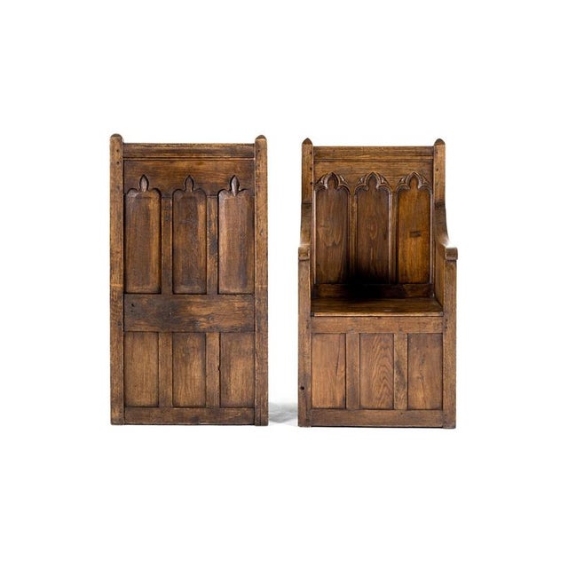 Arts and Crafts Box Seat Armchairs, Set of 2 For Sale - Image 4 of 17