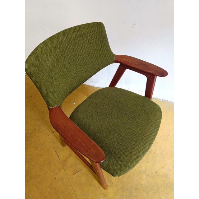 Mid-Century Modern Vintage Danish Chair in Teak by Erik Kirkegaard, 1960s For Sale - Image 3 of 6