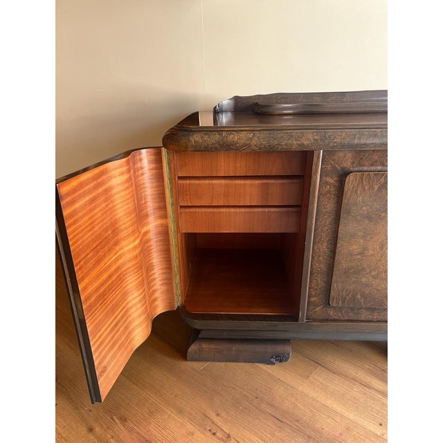 Art Deco Sideboard in Burl Walnut, 1930 For Sale - Image 9 of 18