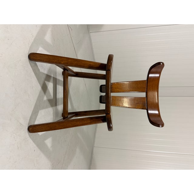 Brutalist Oak Dining Chairs, 1970s, Set of 4 For Sale - Image 15 of 16