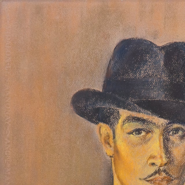 Illustration Self-Portrait of Dutchess County Art Association Co-Founder Vincent A. Walker - Vincent A. Walker, C. 1940s For Sale - Image 3 of 10