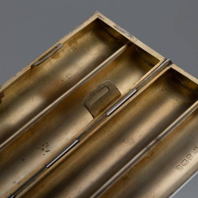 Antique English Silver Cigar Case, 1907 For Sale - Image 9 of 11