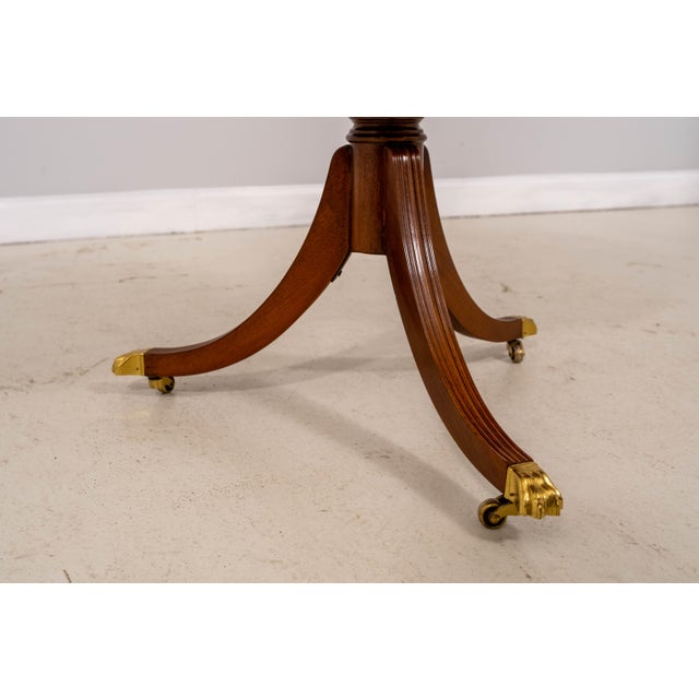 Council Mahogany One-Drawer Round Drum End Table For Sale - Image 13 of 17