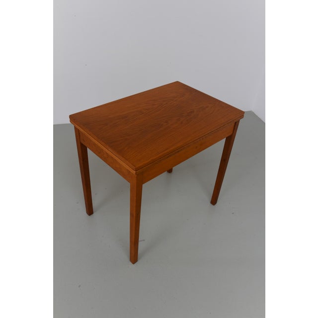 Mid-Century Danish Compact Folding Oak Dining Table attributed to Børge Mogensen, 1950s For Sale - Image 6 of 18