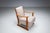Pink Oak Armchair with Curved Armrests, 1940s For Sale - Image 8 of 17