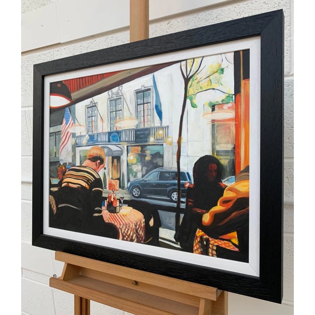 Angela Wakefield Still Life Painting of American Diner Interior New York City by British Artist, 2019 For Sale - Image 4 of 7