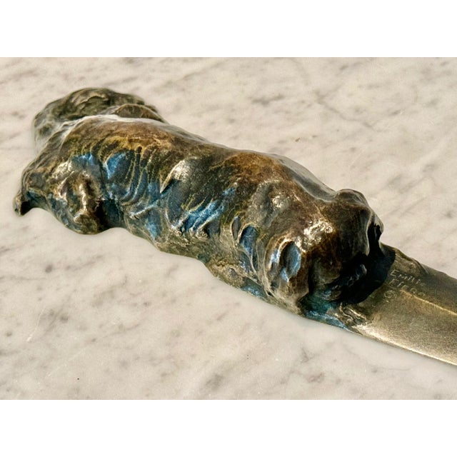 Bronze King Charles Cavalier Spaniel Letter Opener For Sale - Image 9 of 10
