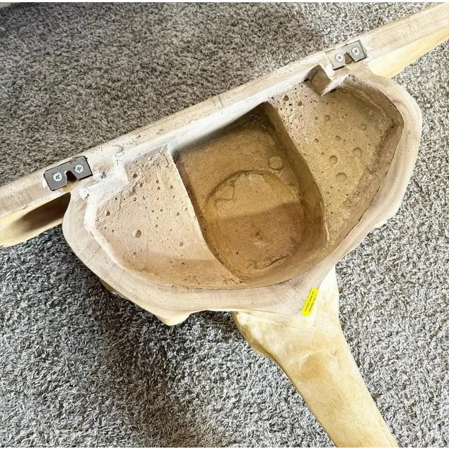 Tan 1970s Elephant Sconce Console Table by Chapman For Sale - Image 8 of 10