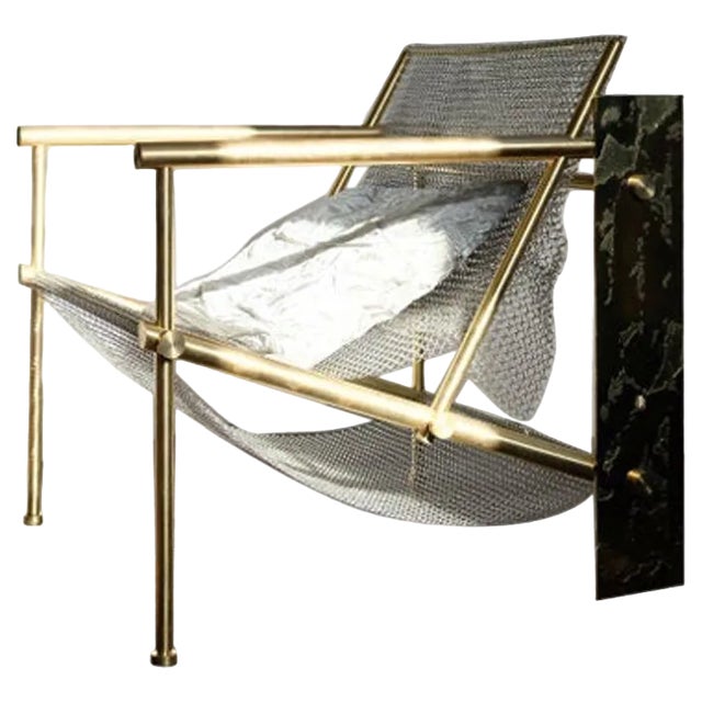 VC01 Brass Armchair by Chanel Kapitanj For Sale