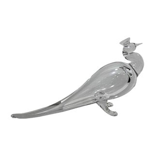 Glass Bird from Val Saint Lambert, 1970s For Sale