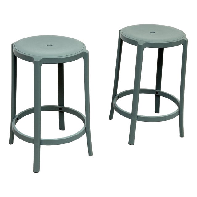 Edward Barber & Jay Osgerby for Emeco on & on Counter Stools, Pair For Sale