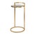Modern Regency Round Gold Drink Table For Sale - Image 3 of 5