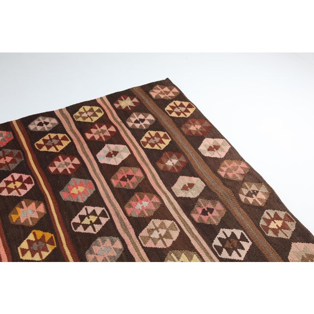 Handmade Flatweave Kurdish Kilim With All Over Design For Sale In Tampa - Image 6 of 12