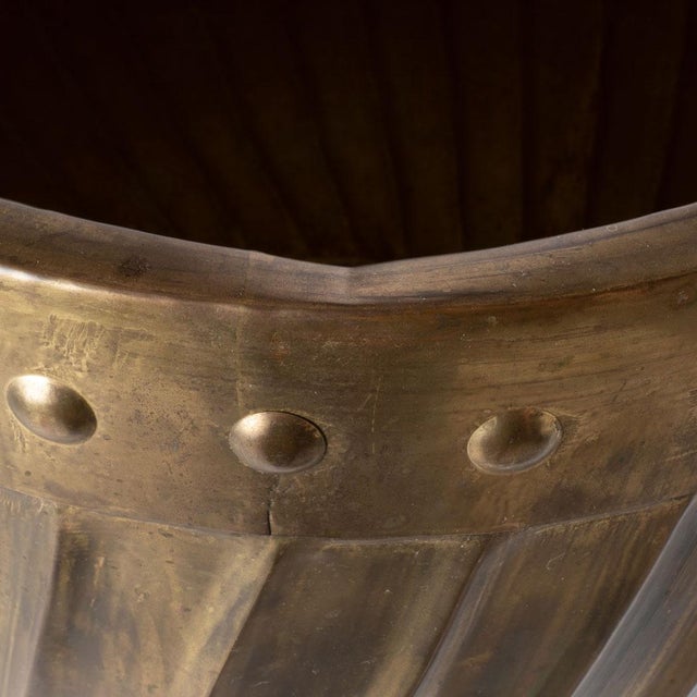 Vintage Brass Jardinière Planter For Sale - Image 9 of 12