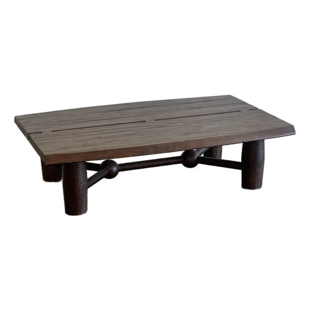 Contemporary Coffee Table in Reclaimed Pine For Sale