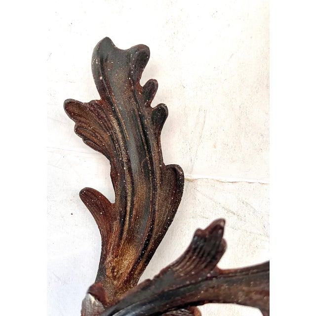 Vintage Iron Vines Candle Holder Wall Sconces - A Pair For Sale - Image 14 of 14