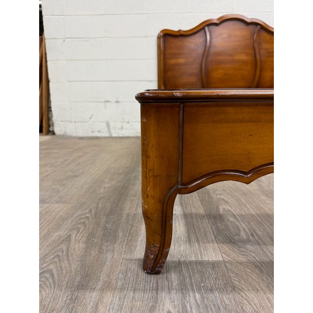 White Furniture Vintage Full Size White Furniture Company French Provincial Bed For Sale - Image 4 of 18