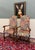 Brown Antique Pair of Catalan Style Carved Oak Recently Upholstered Armchairs C. 1920s For Sale - Image 8 of 18
