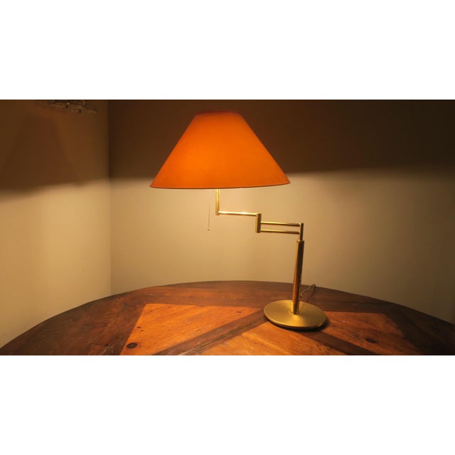 Italian Multi-Adjustable Brass Table Lamp from Relux Milano, 1970s For Sale - Image 5 of 13