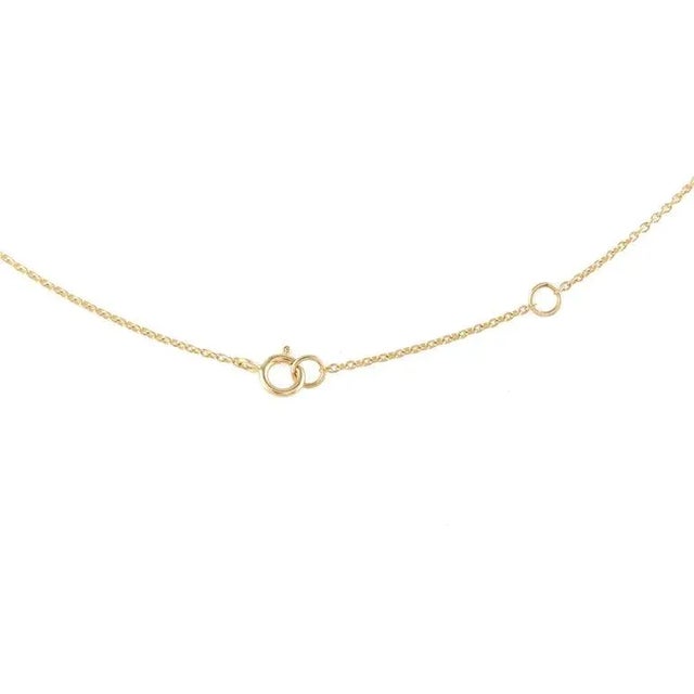 Multi Color 18k Yellow Gold Dangling Multi Sapphire Chain Necklace For Sale - Image 9 of 12
