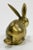 Mid 20th Century Vintage Brass Bunny Rabbit Paper Weight For Sale - Image 5 of 6