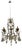 Large Beaded Crystal Florentine Chandelier, 1950s For Sale