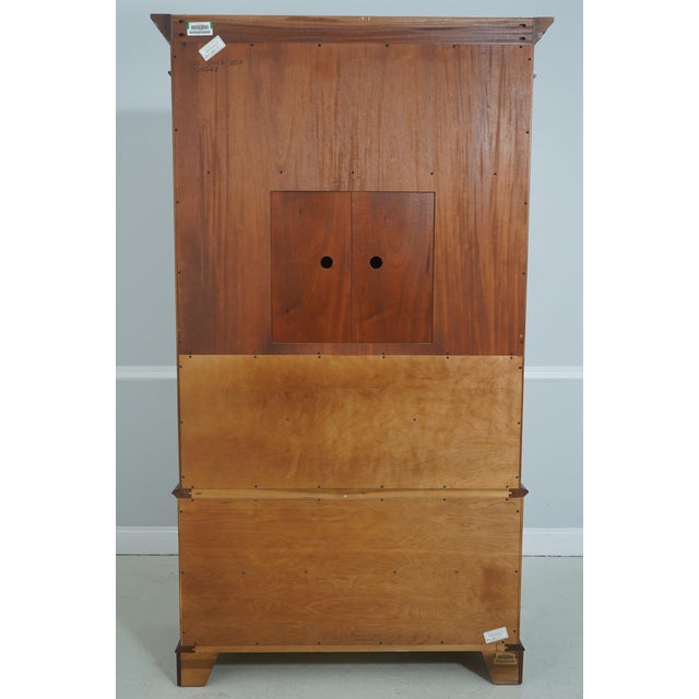 Ethan Allen 18th C. Mahogany Bedroom Armoire For Sale - Image 16 of 18