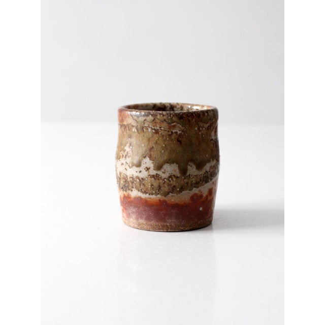 Vintage Studio Pottery Cup For Sale - Image 10 of 13