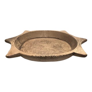 Vintage Wooden Parat Bowl For Sale