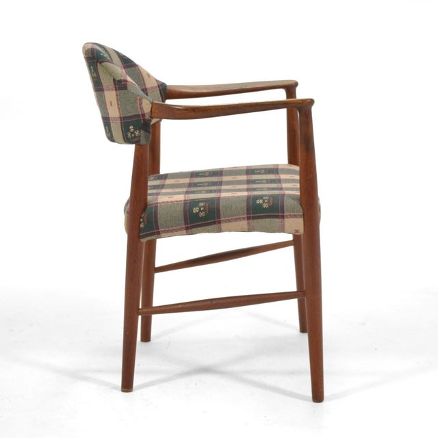 Wood Mid 20th Century Kurt Olsen Model 223 Teak Armchair For Sale - Image 7 of 9