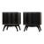 1960s Black Lacquer Nightstands - A Pair For Sale