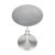 Zora Silver Iron Pedestal Accent Table, Silver For Sale In Chicago - Image 6 of 6